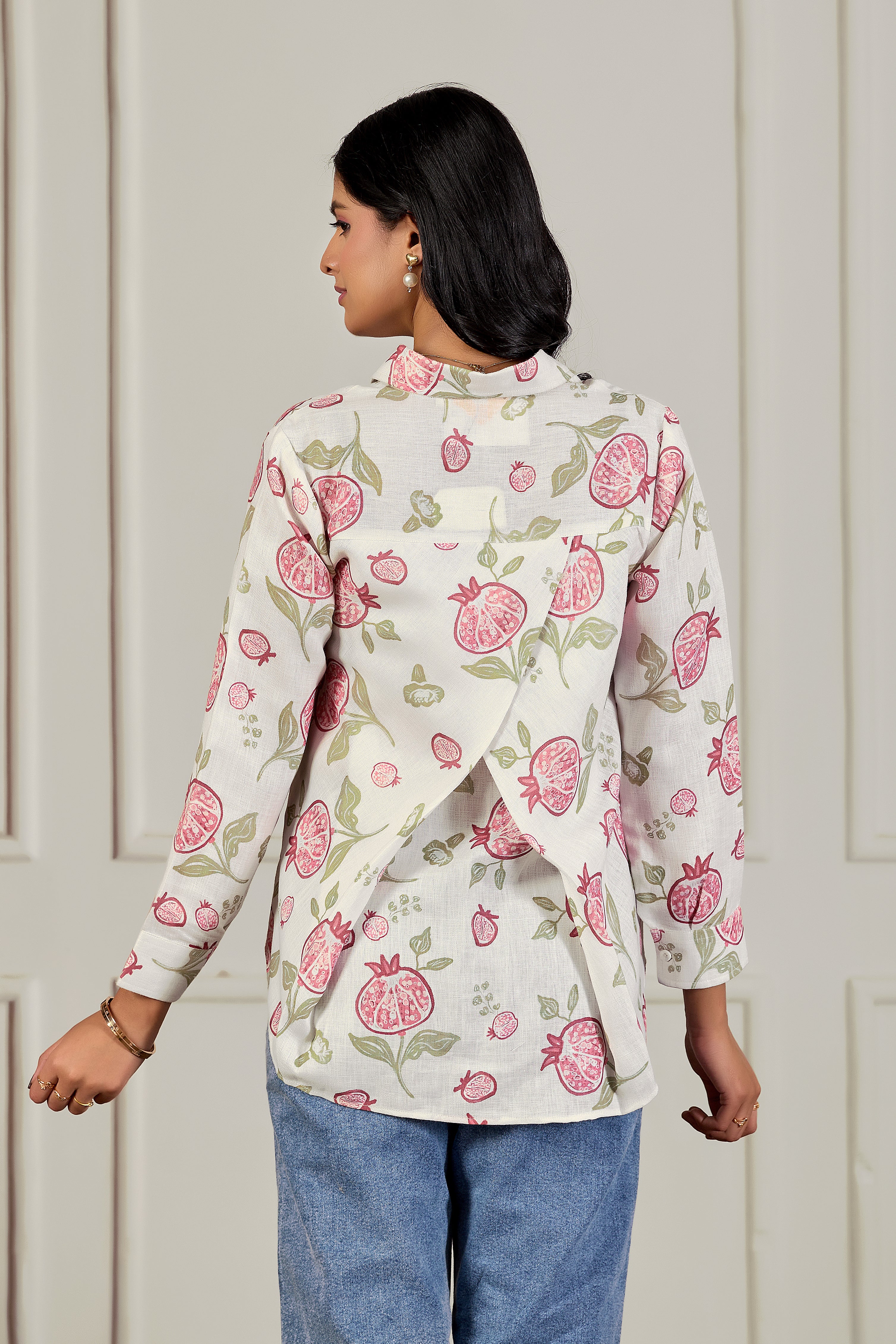 Pomegranate Linen Grace Shirt