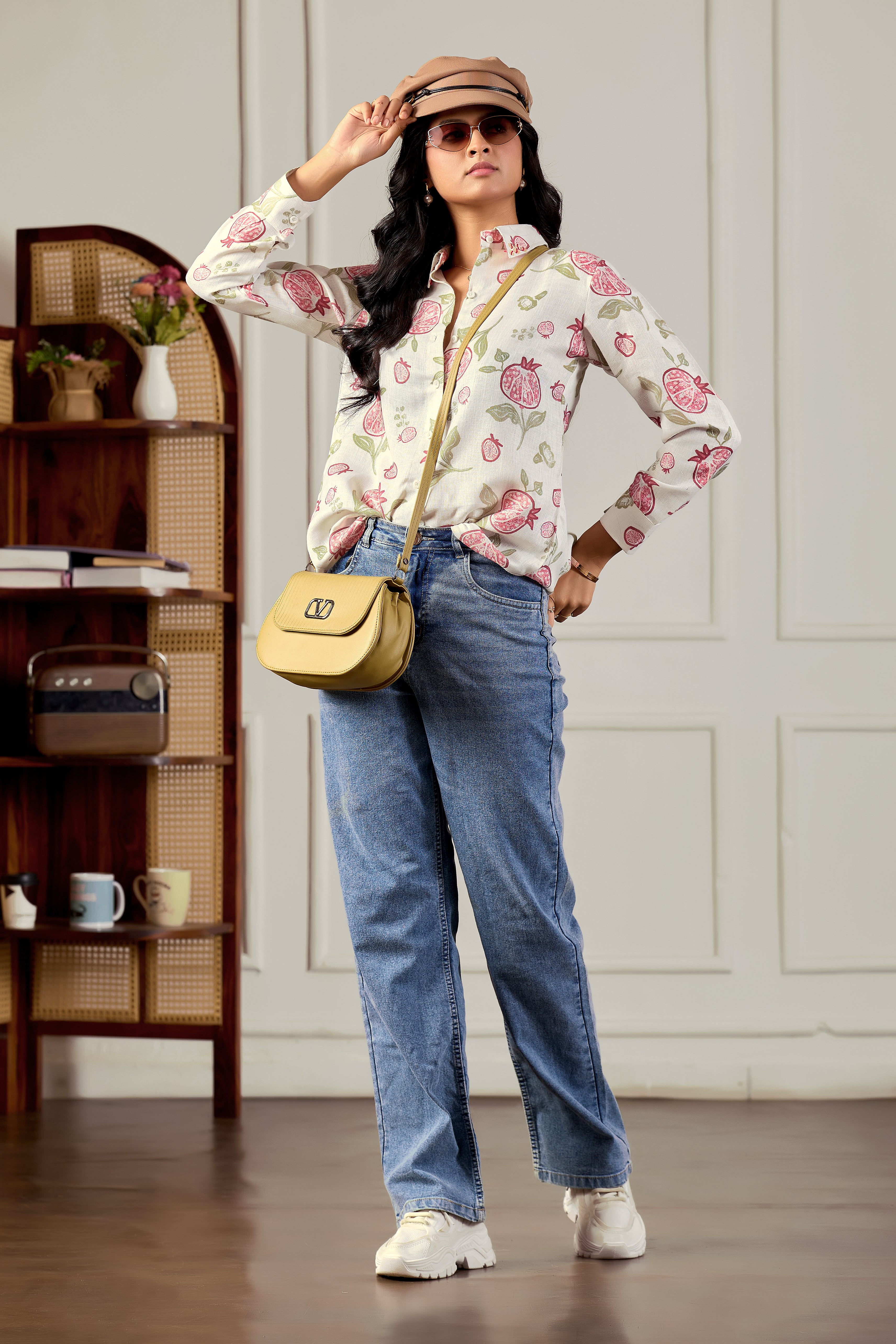 Pomegranate Linen Grace Shirt