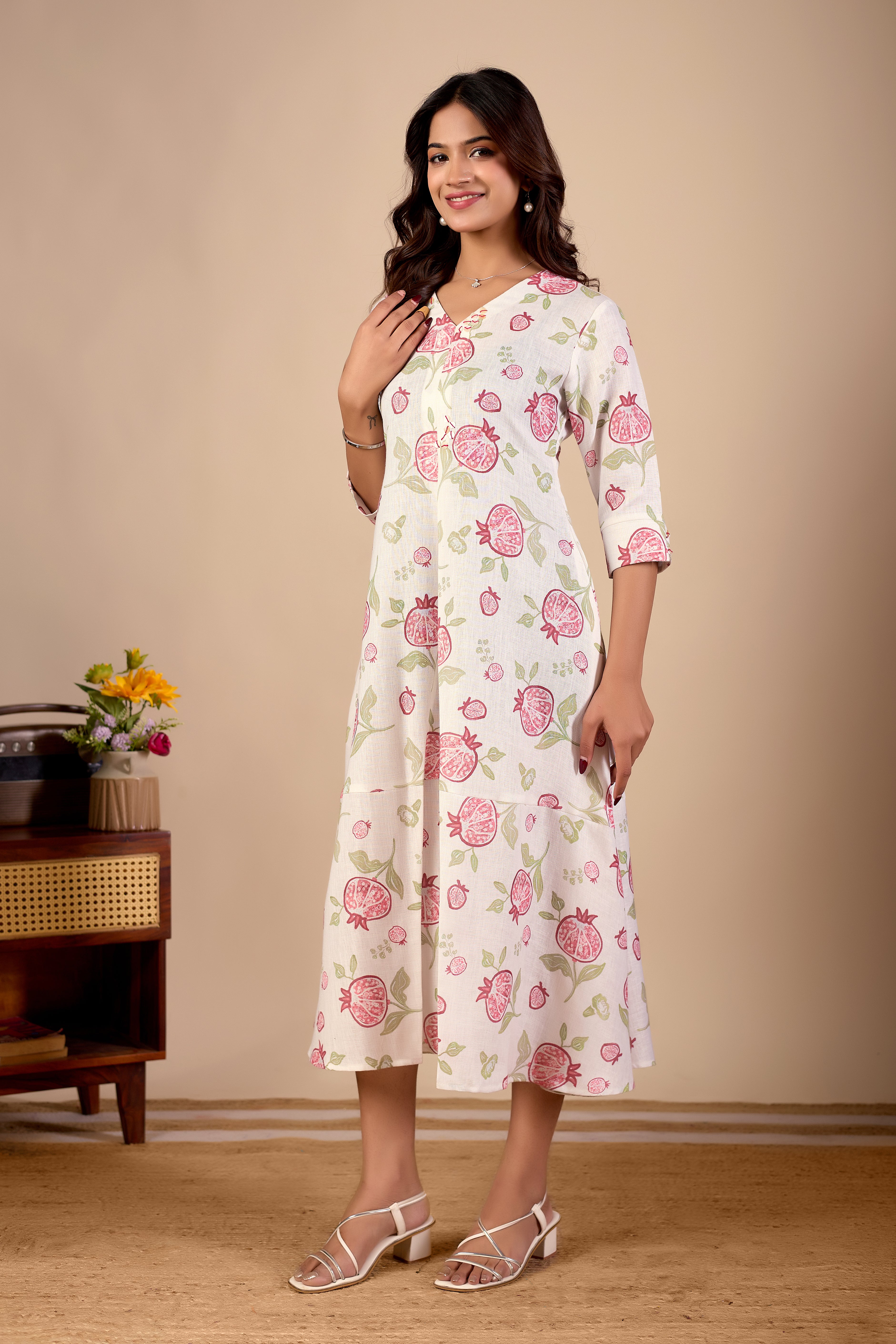 Pemoline Midi Flow Dress