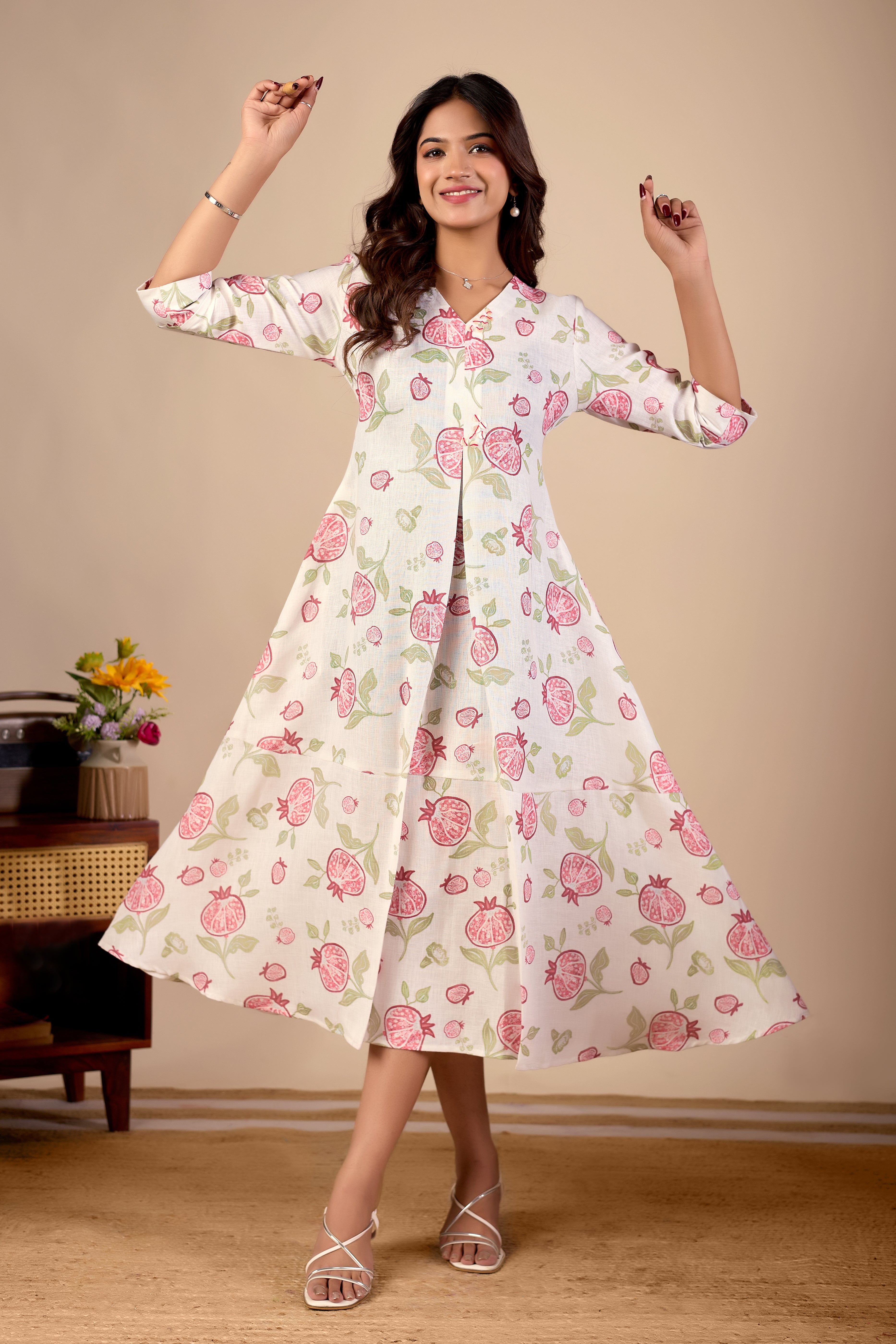 Pemoline Midi Flow Dress