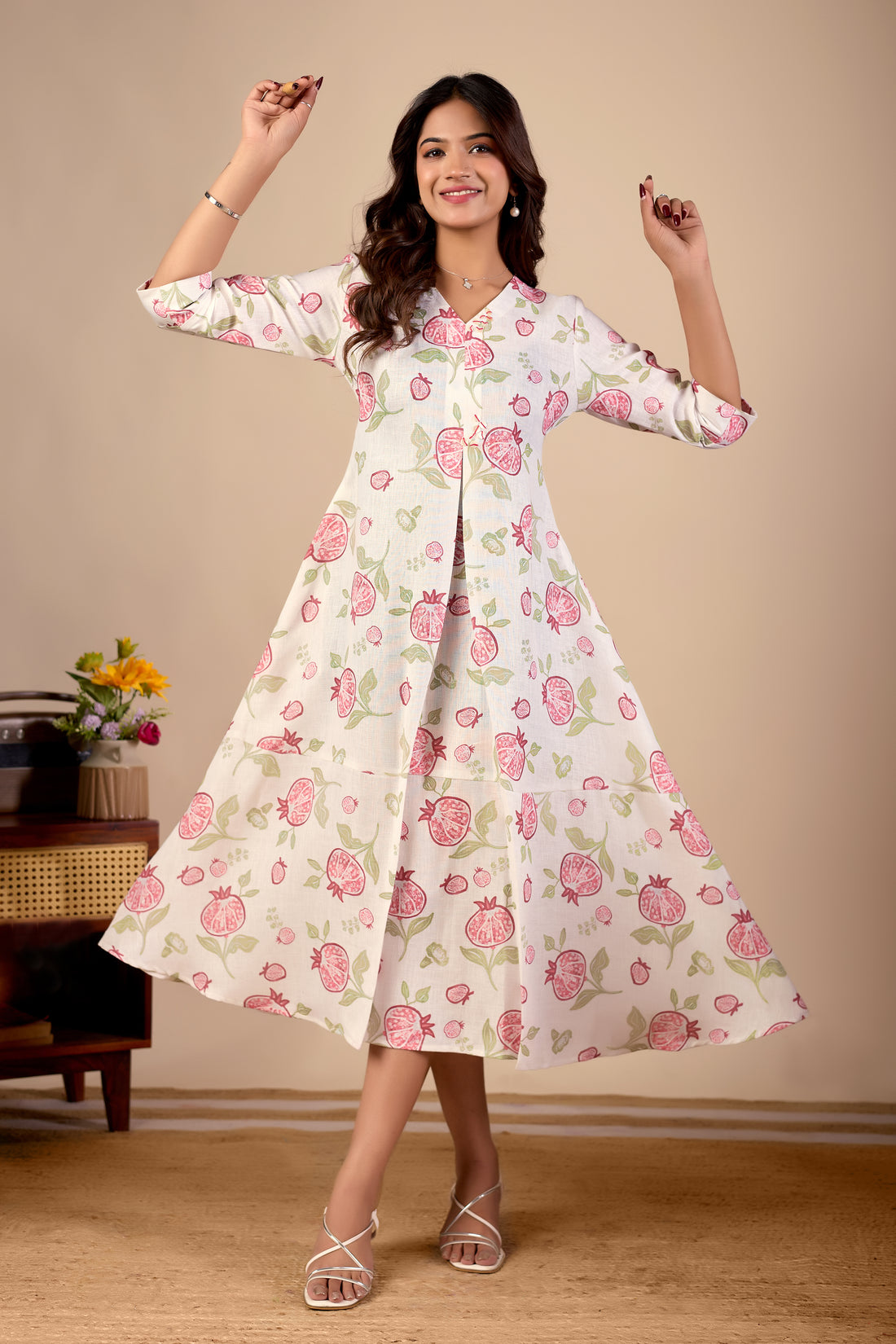 Pemoline Midi Flow Dress