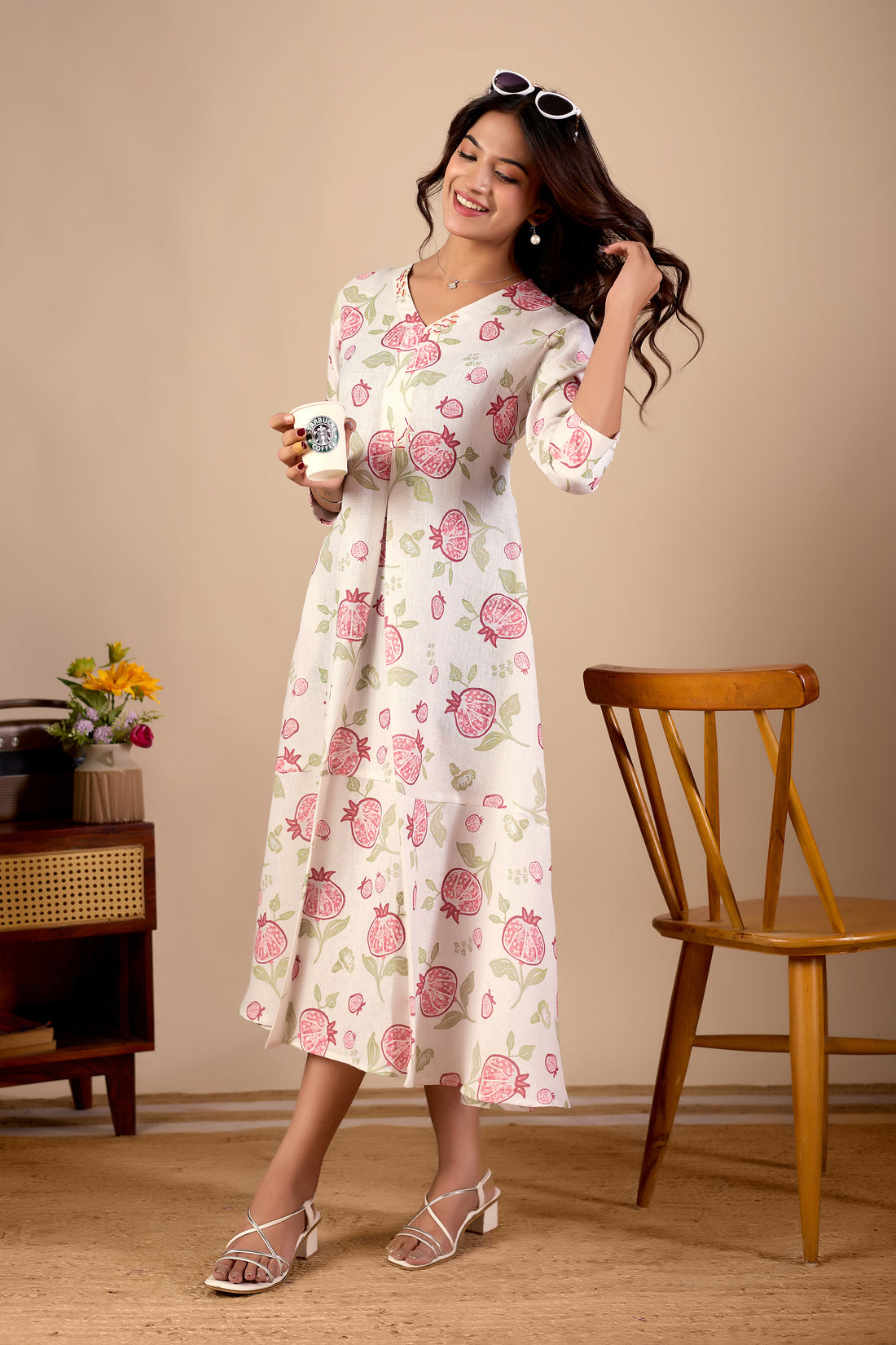 Pemoline Midi Flow Dress