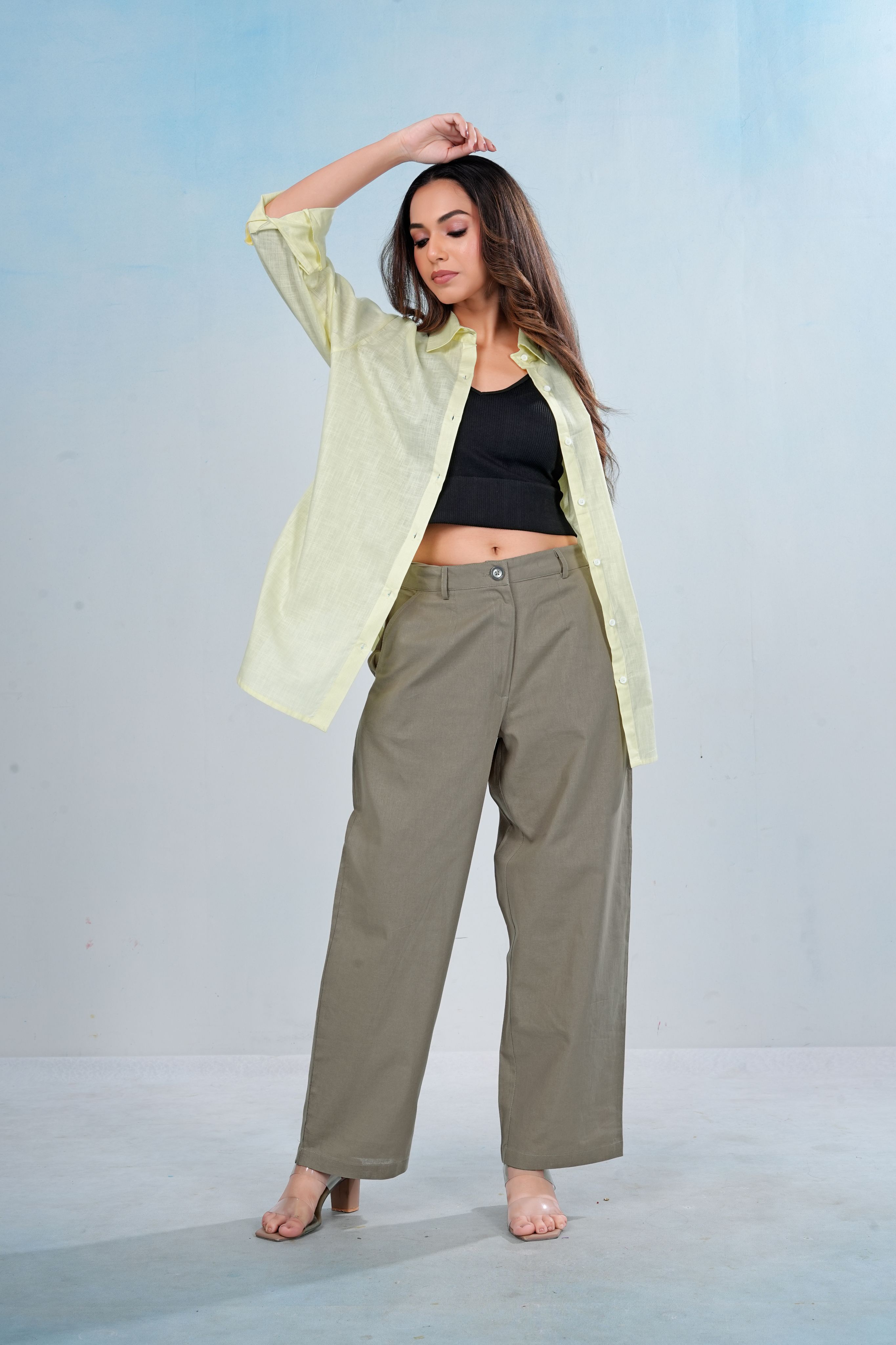 Everyday Cotton Pants - Stone Beige
