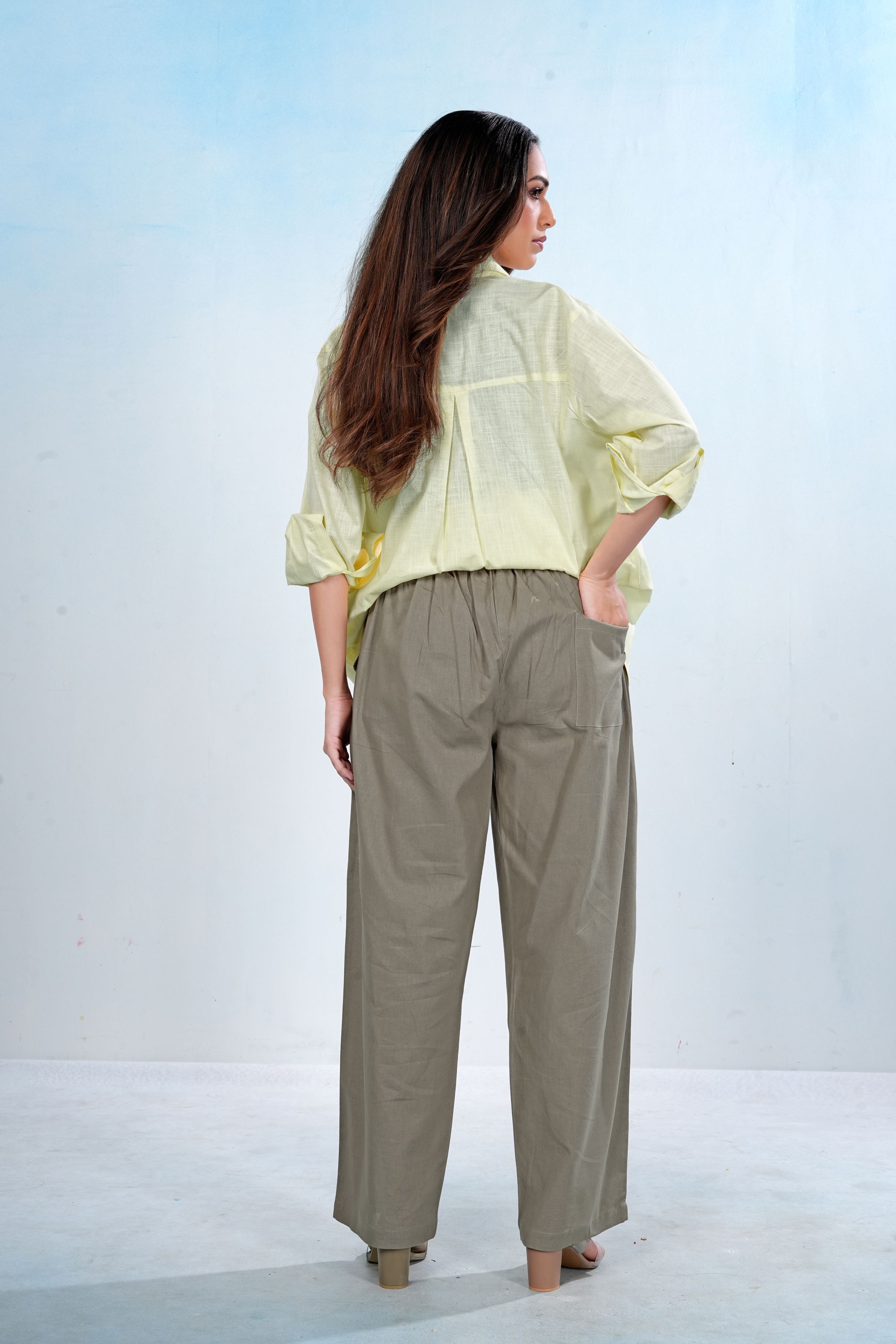 Everyday Cotton Pants - Stone Beige