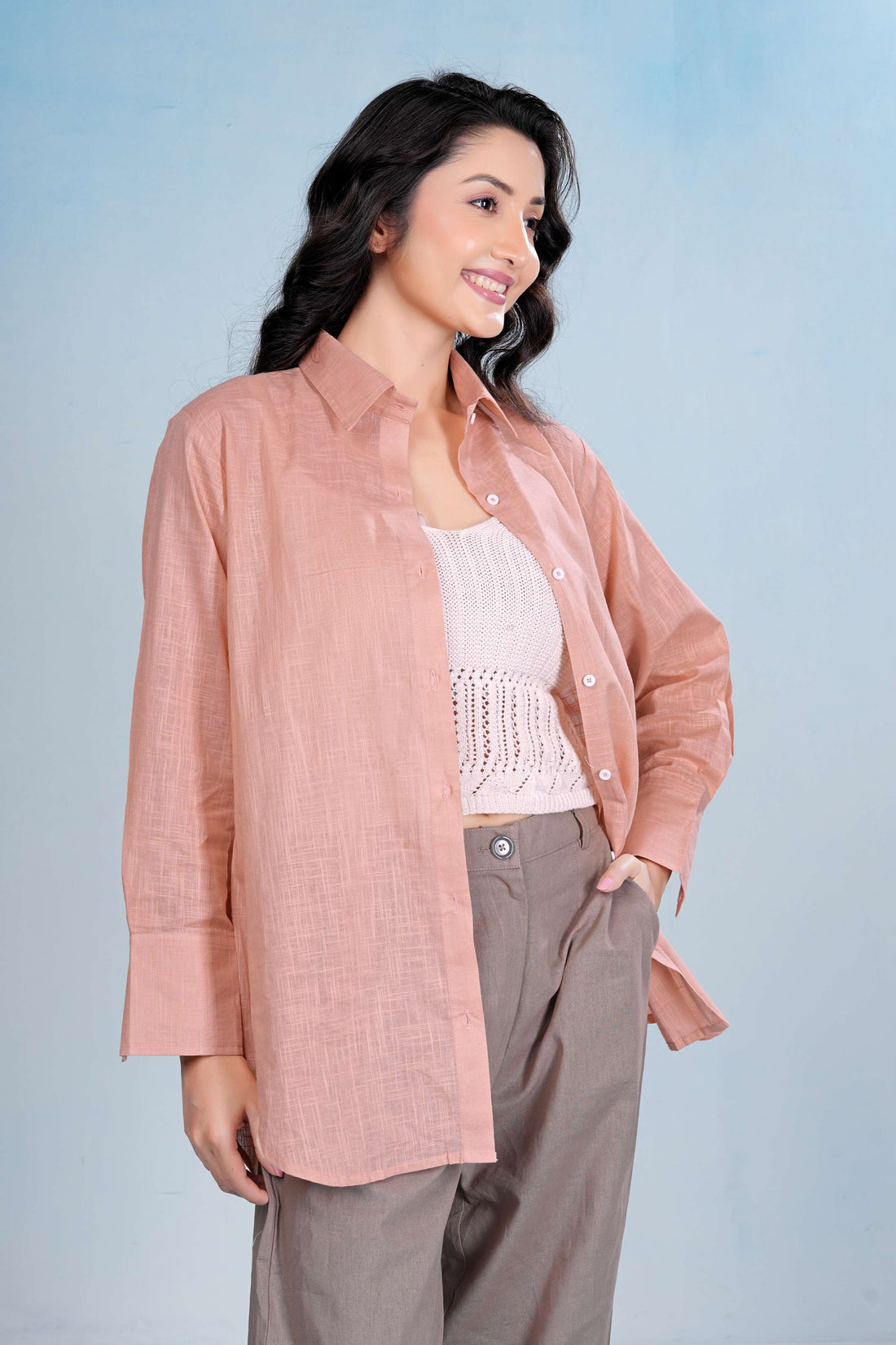 Premium Airy Cotton-linen Grace Shirt