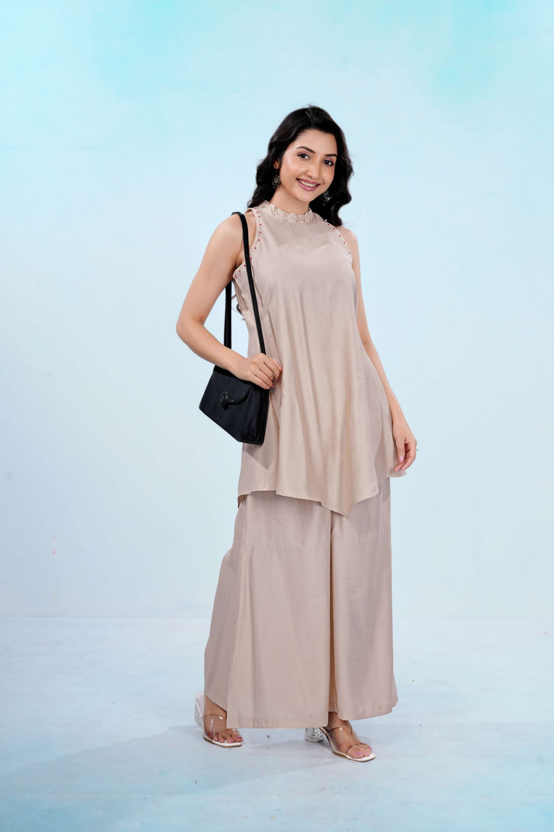Oatmeal Elegance Muse Co-ord Set