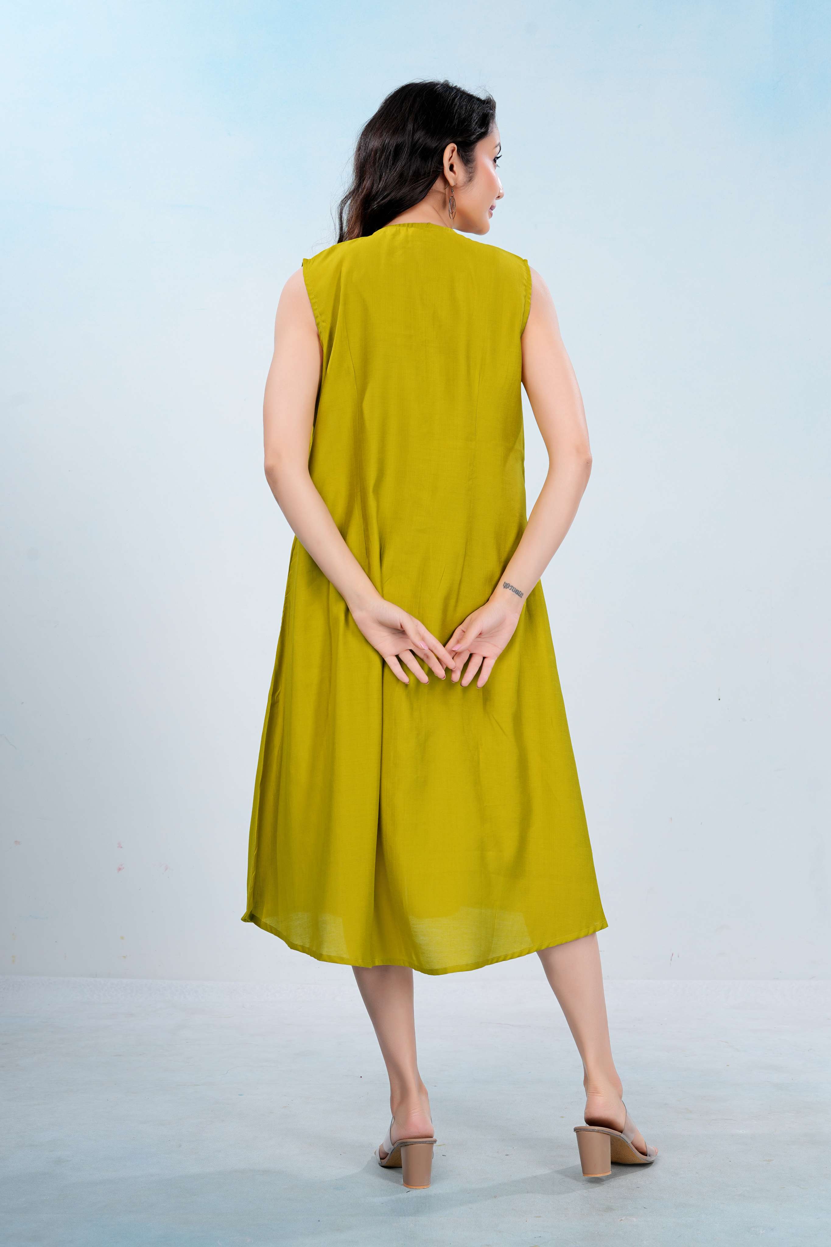 Citron Sorbet Flow Dress