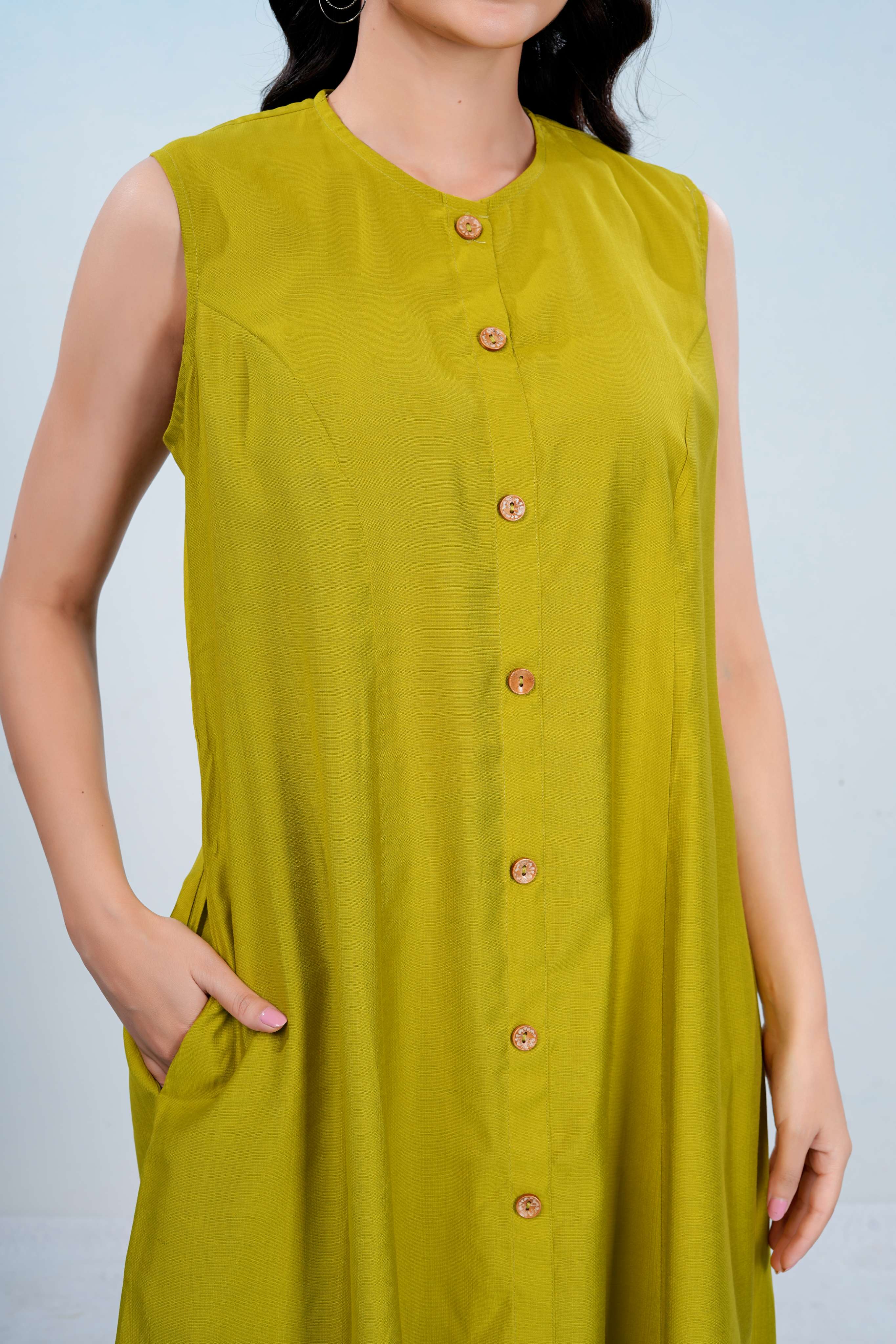 Citron Sorbet Flow Dress