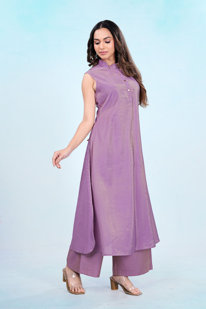 Lilac Lustre Flow Dress