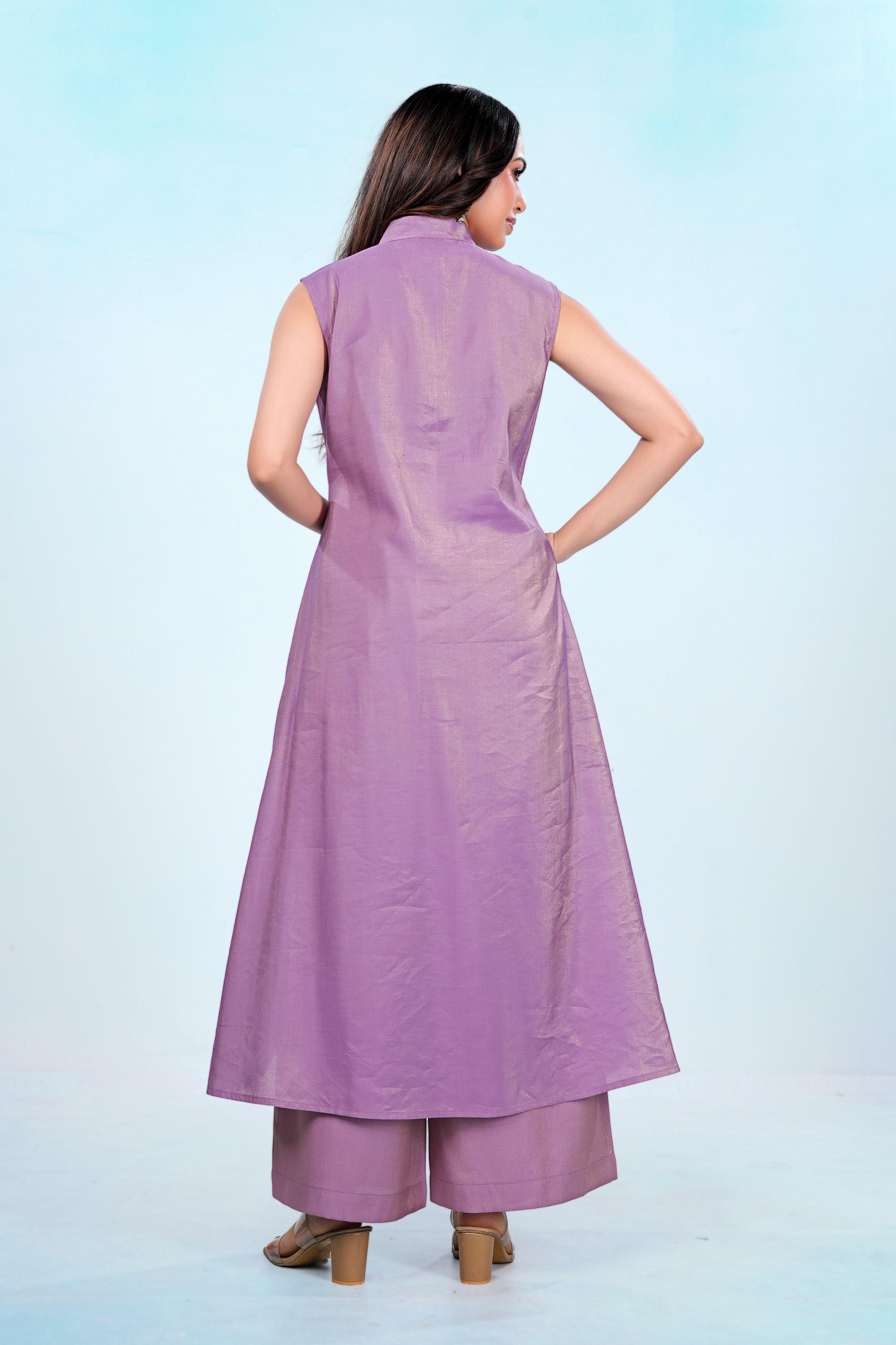 Lilac Lustre Flow Dress