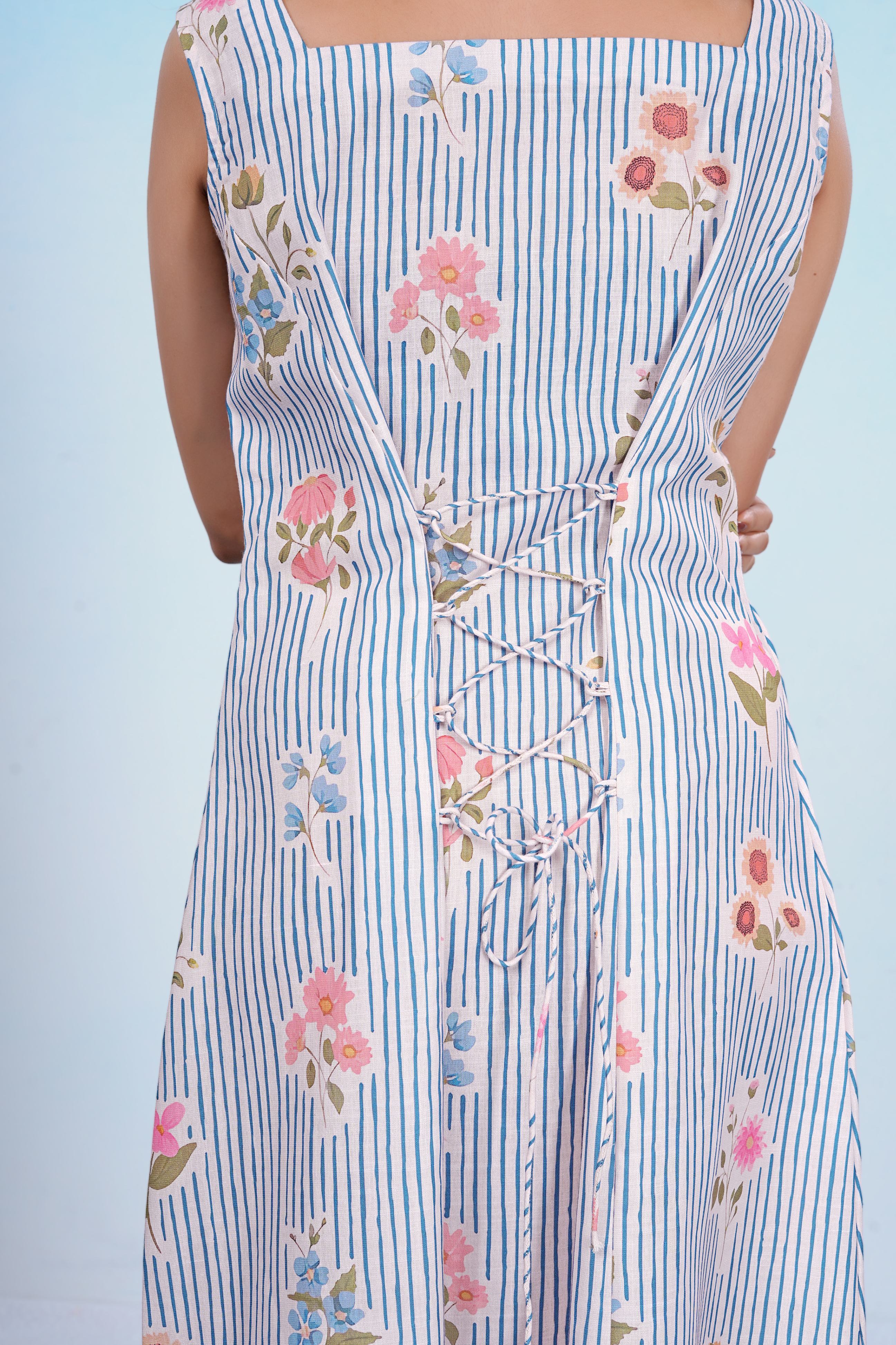 Linear Flora Bloom Dress