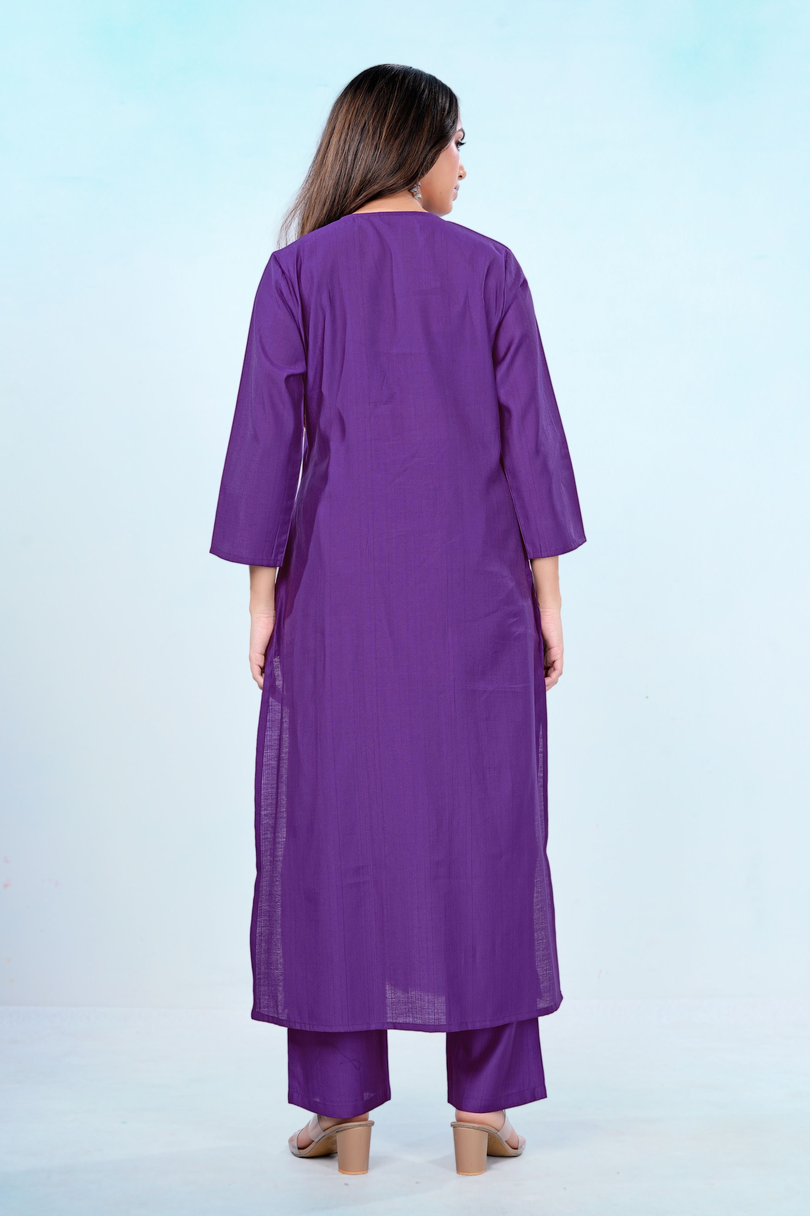 Amethyst Charm Tassel Co-ord Set