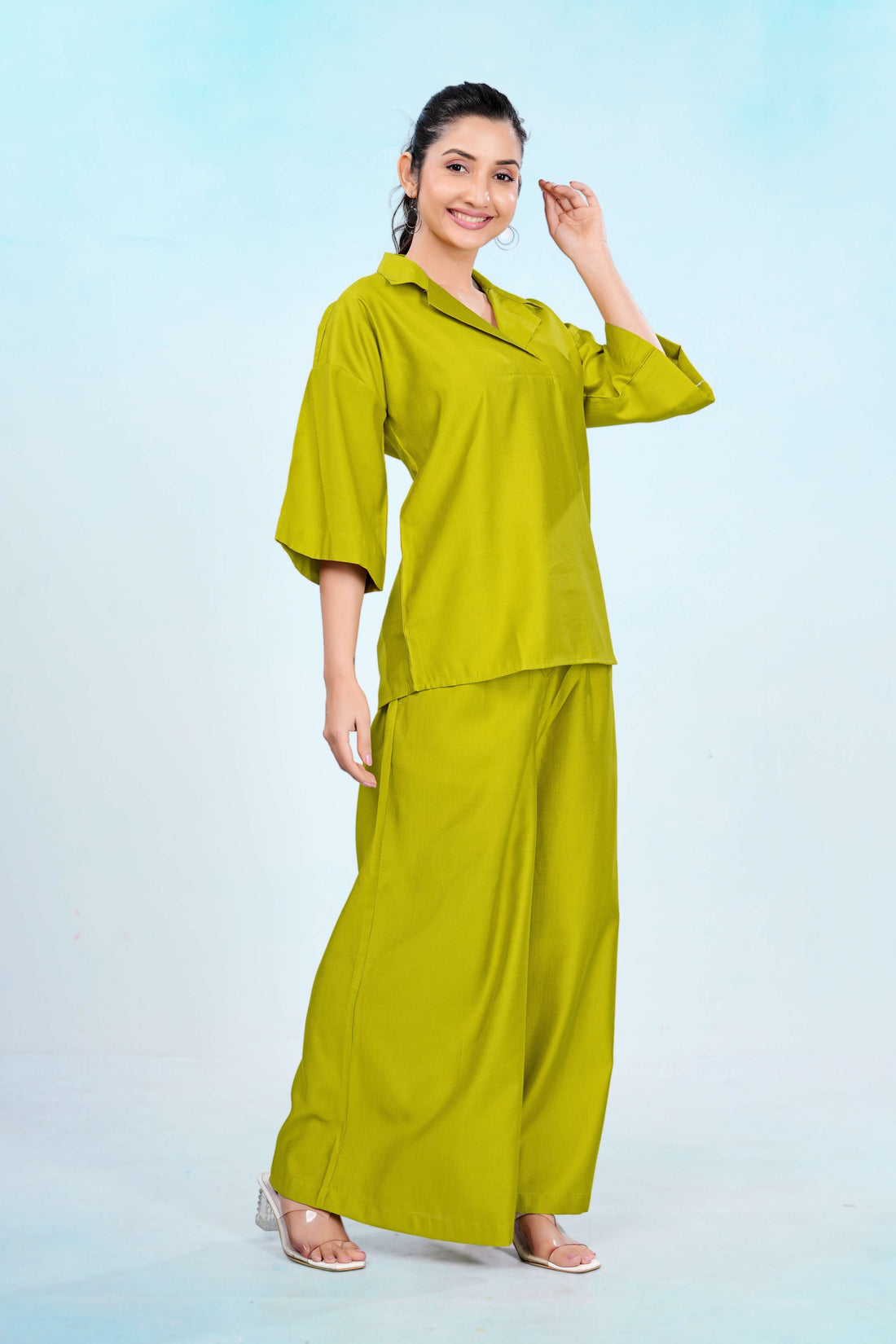 Olive Resort Muse Collar Co-ord Set