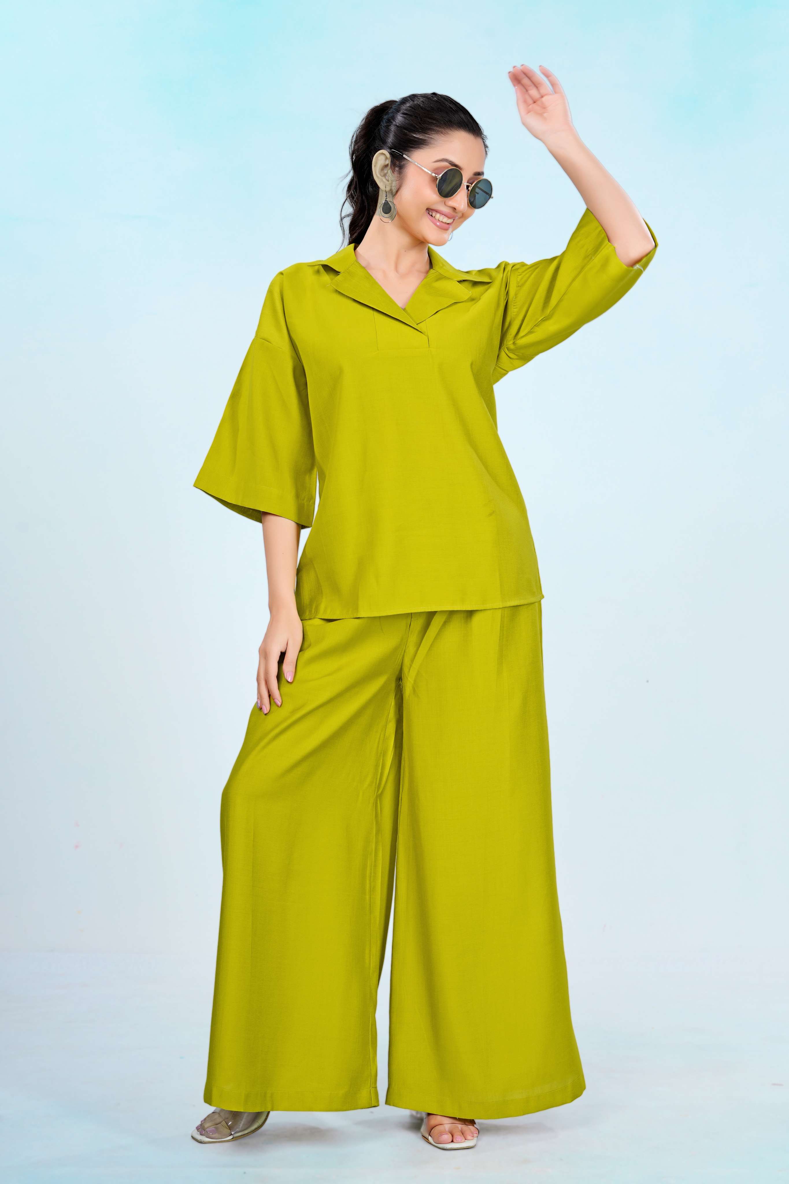 Olive Resort Muse Collar Co-ord Set