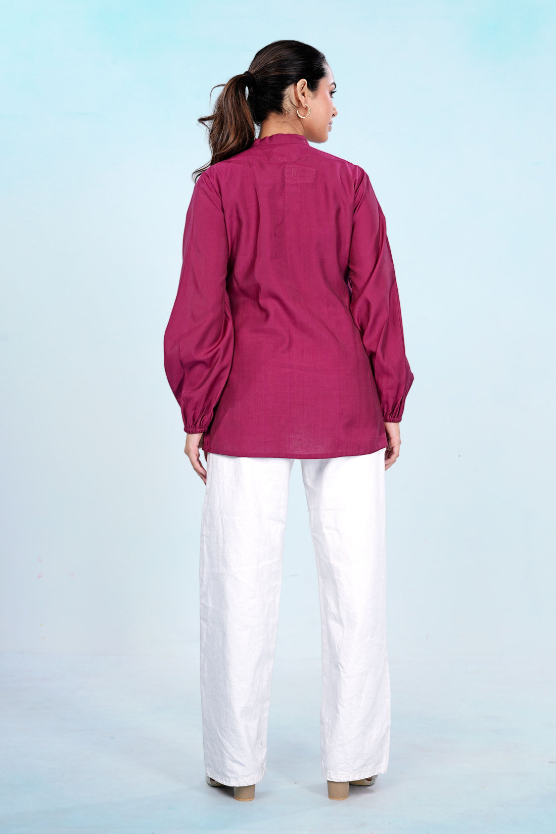 Berry Luxe Evening Top