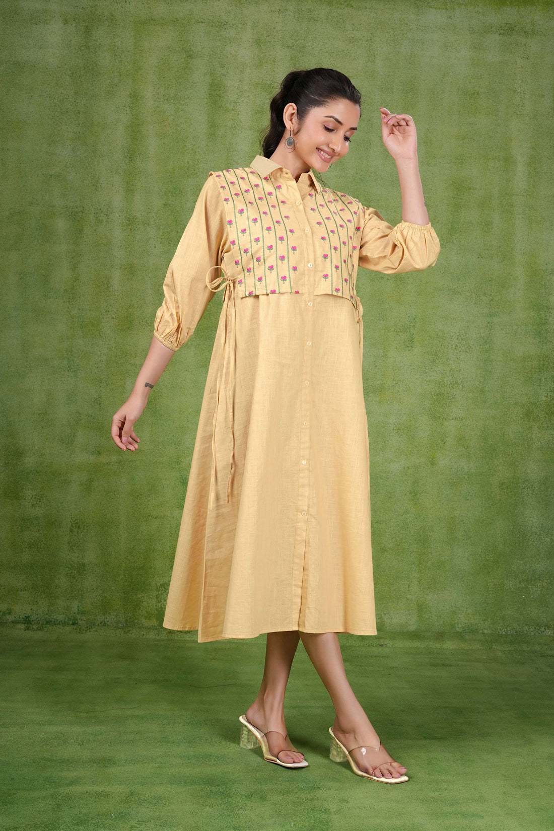 Saffron Meadow Midi Luxe