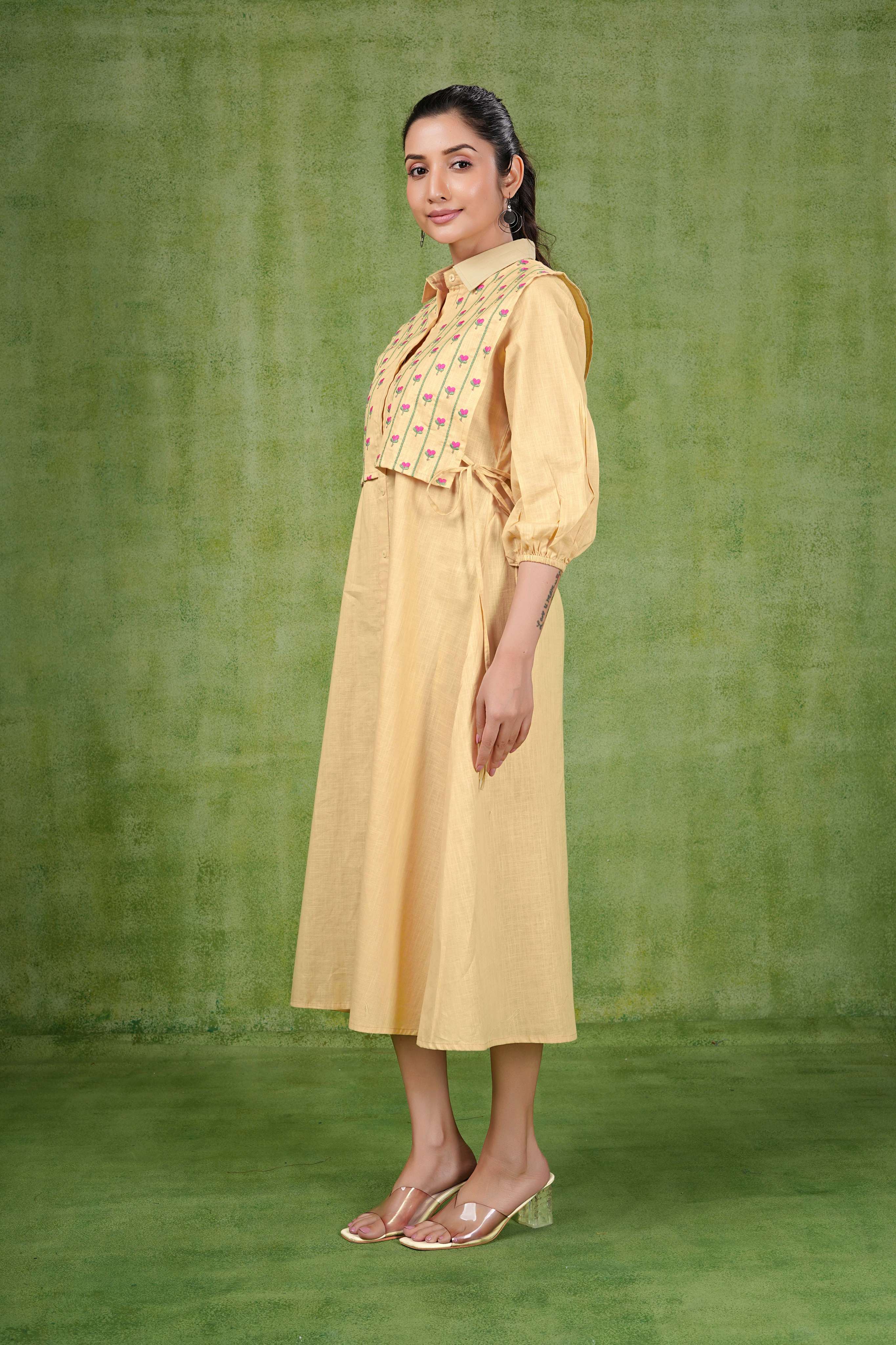 Saffron Meadow Midi Luxe