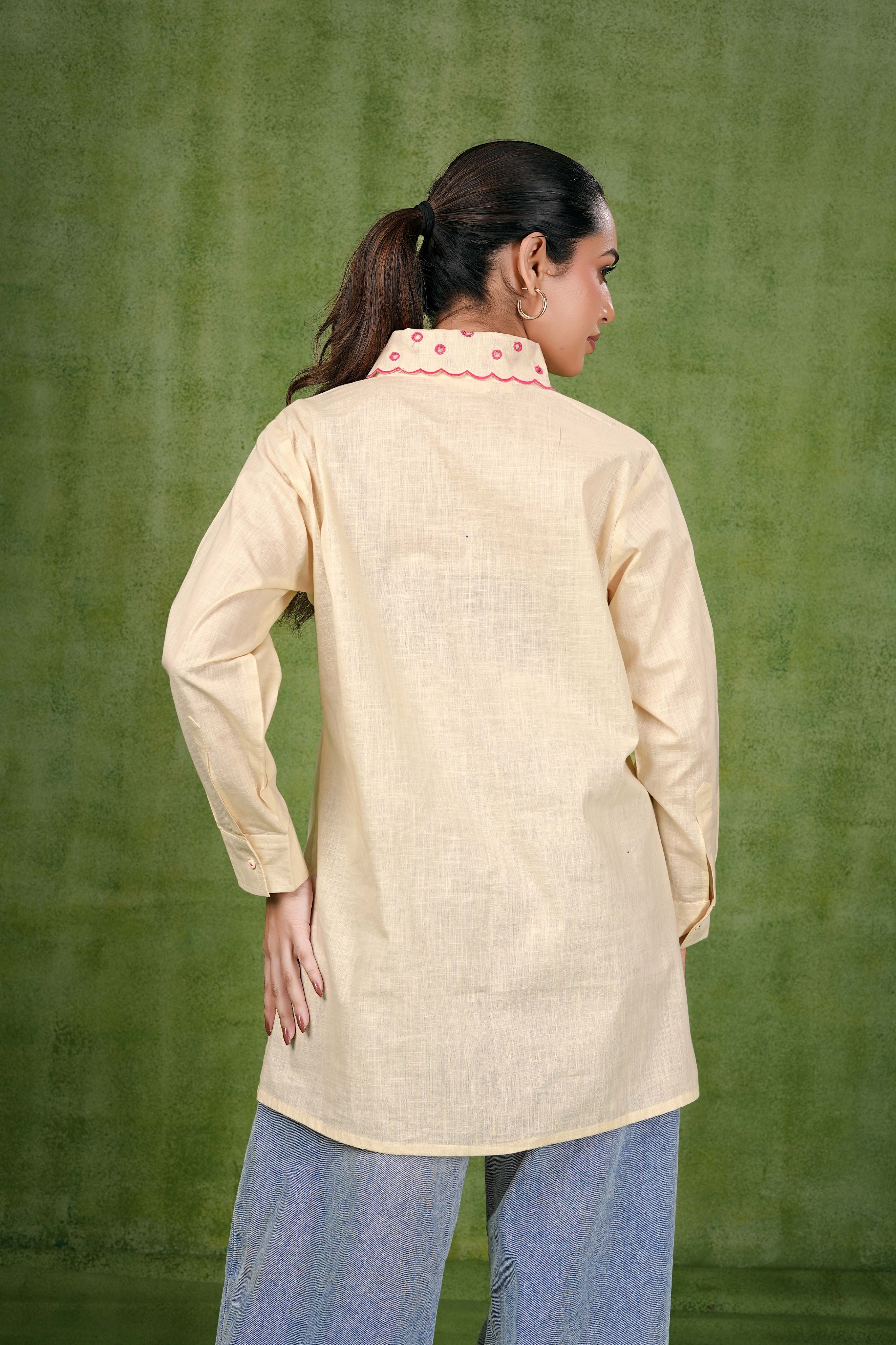 Primrose Pintuck Grace Cotton Shirt