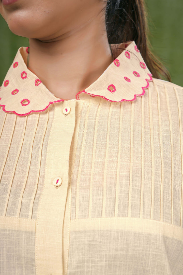 Primrose Pintuck Grace Cotton Shirt