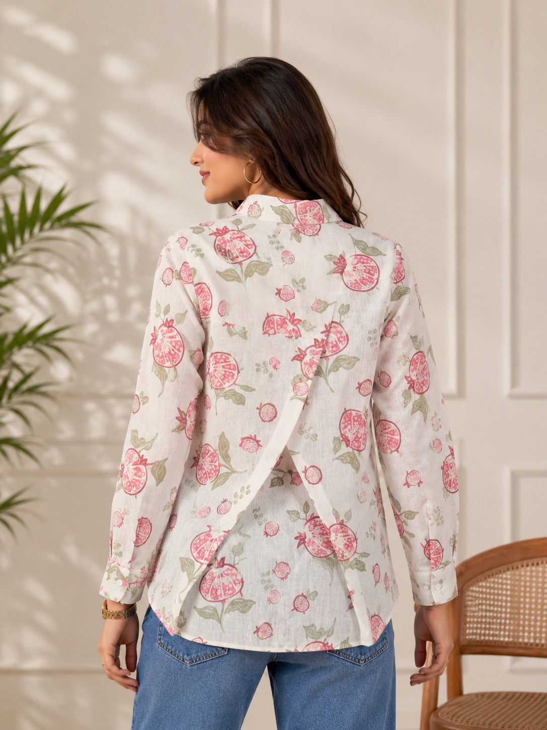 Pomegranate Linen Grace Shirt